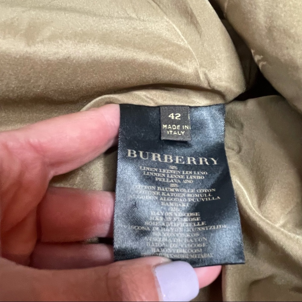 Burberry Black Label Shimmery Linen Short Jacket - Picture 14 of 16